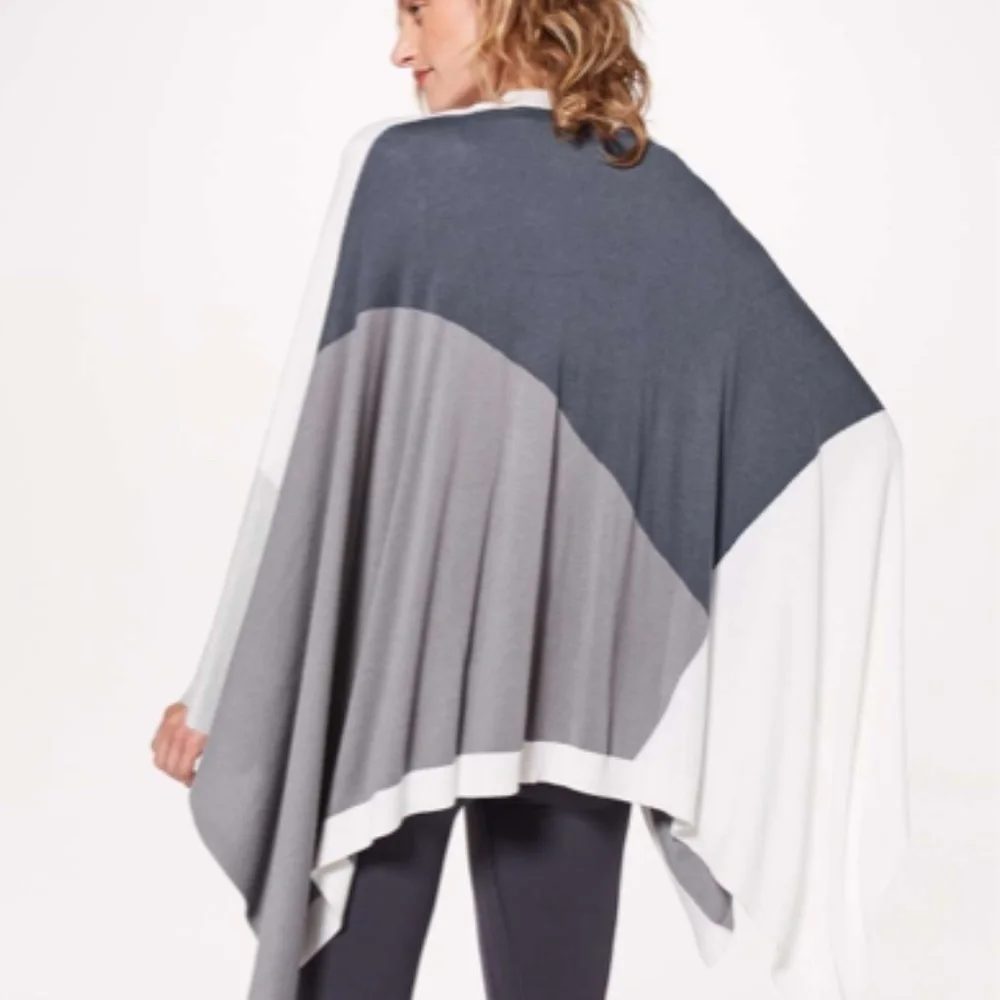 Lululemon Hatha Wrap Nebula / Raceway Grey / White